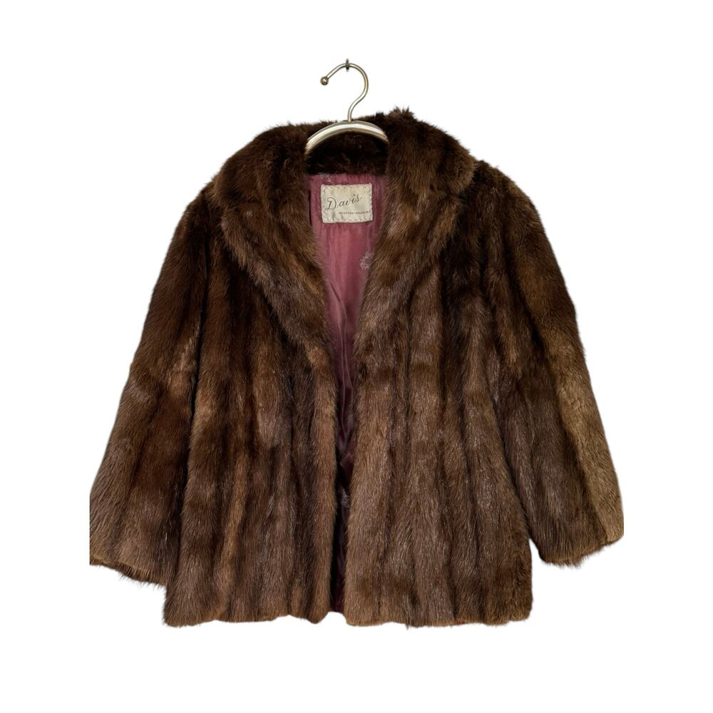 Vintage Mink or Muskrat Fur Jacket M/L